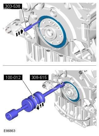 Пристрій для встановлення заднього сальника коленвала JLR (дизель), 6887 JTC 6887 JTC фото