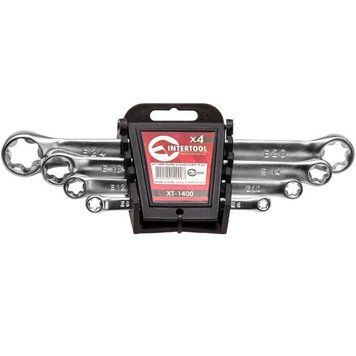 Набір накидних ключів TORX 4 шт. Т6-Т24 мм INTERTOOL XT-1400 XT-1400 фото