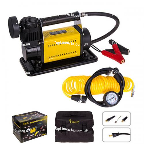 Компрессор "T-max" 30A/150psi/72L/min/ клеммы/шланг T-max 8072601 8072601 фото