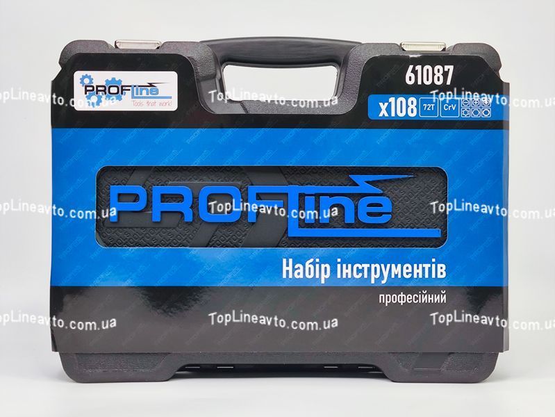 Набір інструментів 4в1 (Інструменти 108 од. +&nbsp;Набір інструменту слюсарний 10 од + Набір викруток професійних у кейсі 7 од. з намагнічувачем + Магніт ) Profline 61085-202 61085-202 фото
