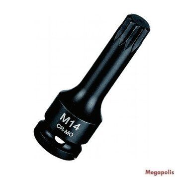 Головка ударная средней глубины SPLINE 1/2" M18 L=78 мм. 447718 JTC 447718 JTC фото