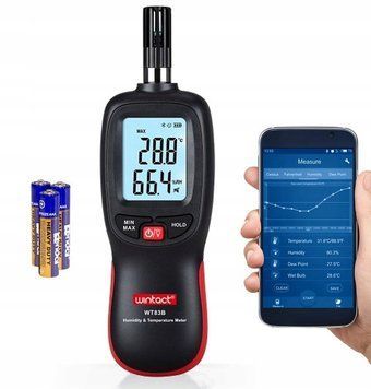 Термогигрометр цифровой Bluetooth 0-100%, -20-70&deg;C WINTACT WT83B WT83B фото