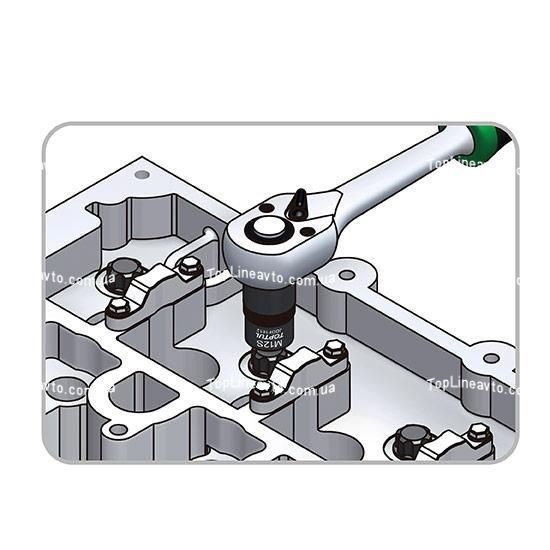 Головка 1/2" Ribe M12S для разборки головки блока цилиндров NISSAN TOPTUL JDDF1612 JDDF1612 фото