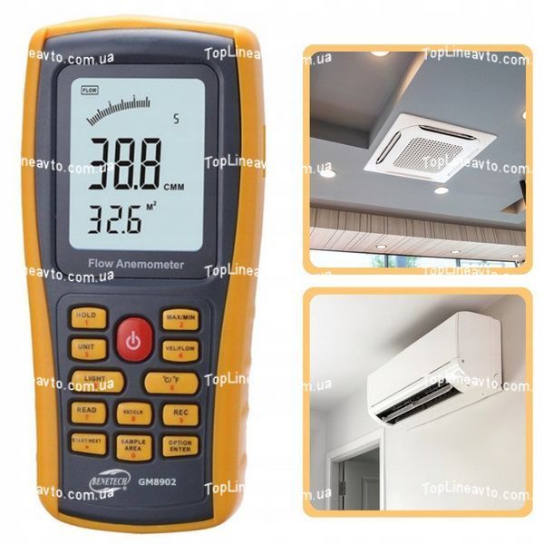 Анемометр-термометр USB 0,3-45м/с, 0-45&deg;C BENETECH GM8902 GM8902 фото