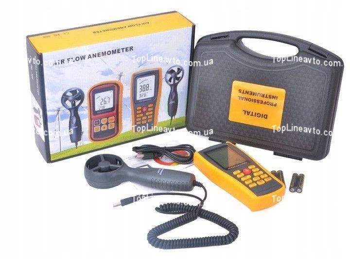 Анемометр-термометр USB 0,3-45м/с, 0-45&deg;C BENETECH GM8902 GM8902 фото