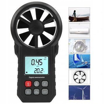 Анемометр крыльчатый 0,3-30м/с, -10-45&deg;C WINTACT WT87A WT87A фото