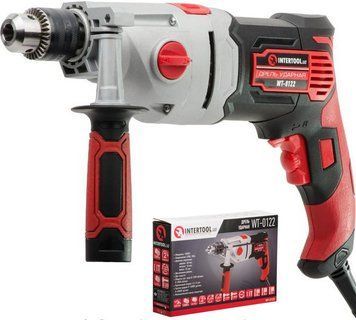 Дрель ударная 1200 Вт, 2 скорости: 0-1200/0-2800 об/хв, 1,5-13 мм, INTERTOOL WT-0122 WT-0122 фото