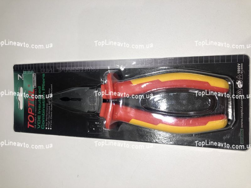 Пассатижи электричество 7" 1000V VDE TOPTUL DGCA2207 DGCA2207 фото