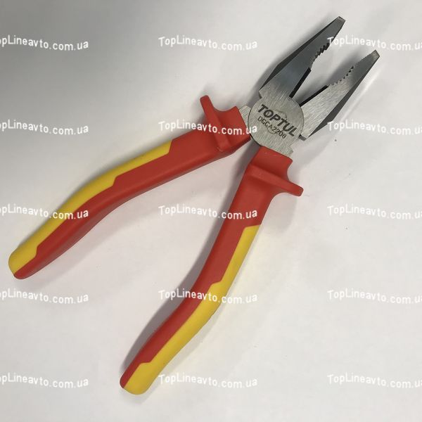 Плоскогубцы с изолированными ручками (пассатижи) 8" 1000V VDE TOPTUL DGCA2208 DGCA2208 фото