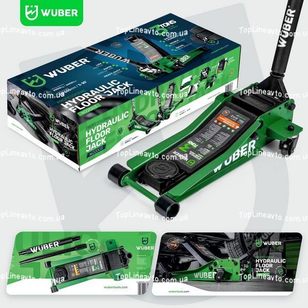 Домкрат подкатной низкопрофильный 3т 75-505мм Wuber W22003 W22003 фото