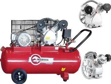 Компресор поршневий 100 л INTERTOOL PT-0013 PT-0013 фото