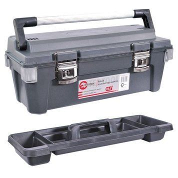 Ящик для інструменту з металевими замками 25,5" 650x275x265 мм INTERTOOL BX-6025 BX-6025 фото