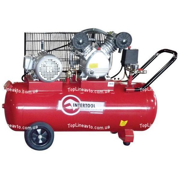 Компрессор поршневой 100 л INTERTOOL PT-0013 PT-0013 фото