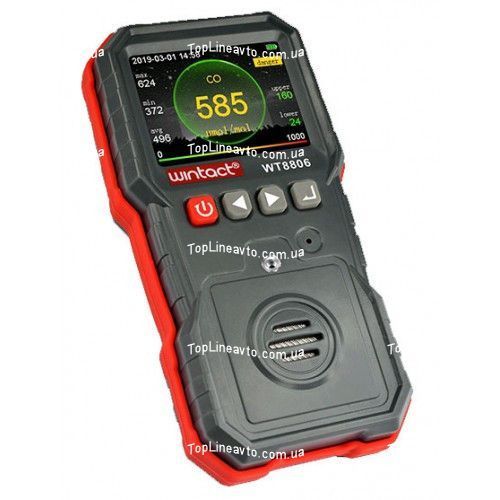 Детектор чадного газу CO (0-1000 &mu;mol/mol) WINTACT WT8806 WT8806 фото