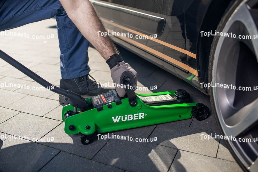 Домкрат підкатний низькопрофільний 2,5т 85-380мм в кейсі Wuber W22002 W22002 фото