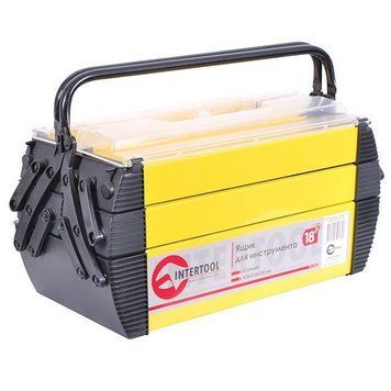 Ящик для інструментів металевий, 18", 5 секцій, 454x210x230 мм INTERTOOL BX-5018 BX-5018 фото