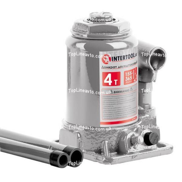 Домкрат "столбик" 2-х штоковый 4 т INTERTOOL GT0032 GT0032 фото