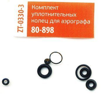 К-т уплотнительных колец (6шт)аэрографа (80-898) Miol ZT-0330-3 ZT-0330-3 фото