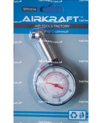 Вимірювач тиску в шинах 4 bar/60 psi AIRKRAFT SP5101A SP5101A фото