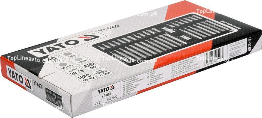 Набор бит с держателем 40 ед. YATO YT-0400 YT-0400 фото
