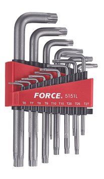 Набір ключів Torx Г-обр. довгих 15 од. (Т6-Т60) Force 5151L 5151L F фото