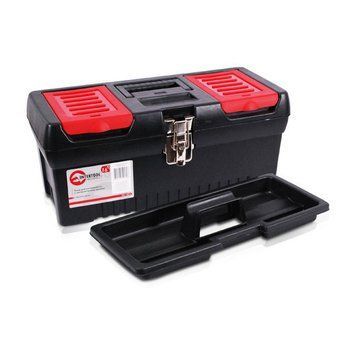 Ящик для інструментів із металевими замками, 16" 396x216x164 мм INTERTOOL BX-1016 BX-1016 фото