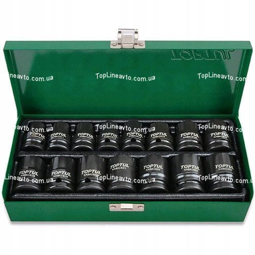 Набір ударних головок TOPTUL 1/2" 10-24мм 15од. GDAD1501 GDAD1501 фото