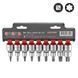 Набор бит Torx в головке 1/2", 9 пр., L=55 мм Force&nbsp;40913 F 40913 F фото 2