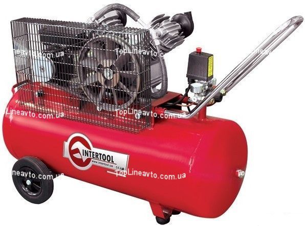 Компресор поршневий 100 л INTERTOOL PT-0014 PT-0014 фото