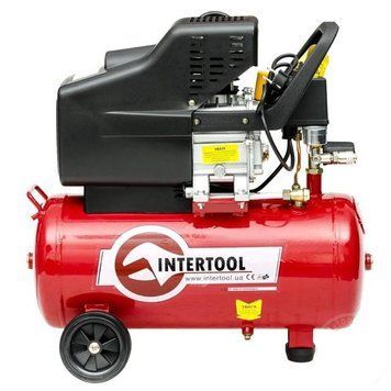 Компрессор поршневой 24 л INTERTOOL PT-0009 PT-0009 фото