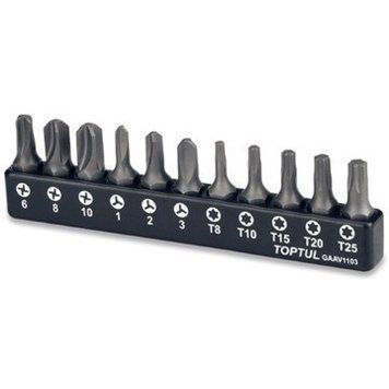 Набір біт для шурупокрута TOPTUL 1/4" 11 од. GAAV1103 GAAV1103 фото