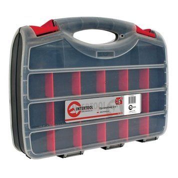 Органайзер пластиковий, 12,5", 2 в 1, 320x260x80 мм INTERTOOL BX-4004 BX-4004 фото