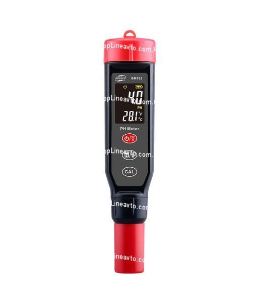 Измеритель кислотности и температуры (pH-метр) цв дисплей 0,0-14,0 pH (+/-0,1%) BENETECH GM762 GM762 фото