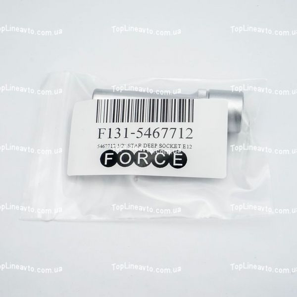 Головка Е-профиль (Torx) глубокая Е12, 1/2" FORCE 5467712 F 5467712 F фото