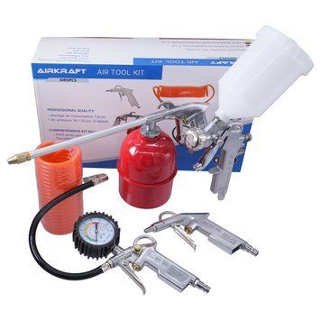 Набір фарбувальний пневматичний 5 од. AIRKRAFT AIR5PCS AIR5PCS фото