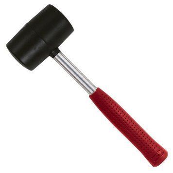 Киянка гумова 900 р. 90 мм, чорна гума, металевих сіт. ручка INTERTOOL HT-0233 HT-0233 фото