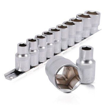 Набір головок на планці 10-24, 1/2", 10 од. INTERTOOL ET-6011 ET-6011 фото