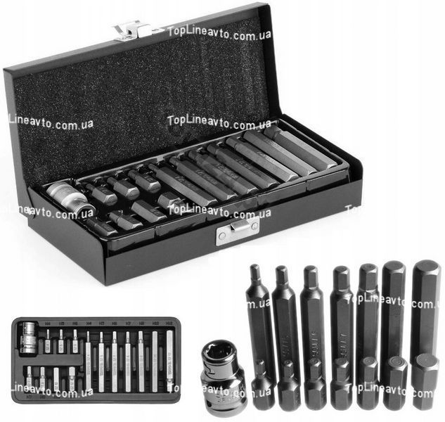 Набор насадок HEX 1/2" 15 ед YATO YT-0413 YT-0413 фото